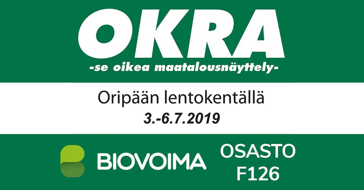 Tervetuloa osastollemme F126 OKRA-messuille