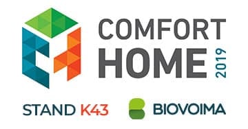 Biovoima Comfort Home 2019 -messuilla, ständi K43. Nähdään messuilla!